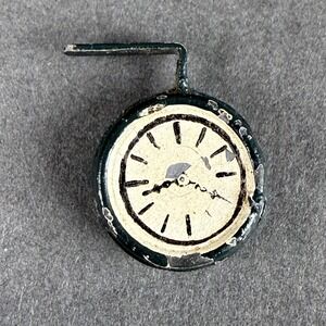 Marklin or Bing Prewar Train Station Clock , Casted and Painted